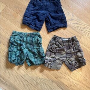 Lot of 3 Boys Cargo Shorts Size 3T